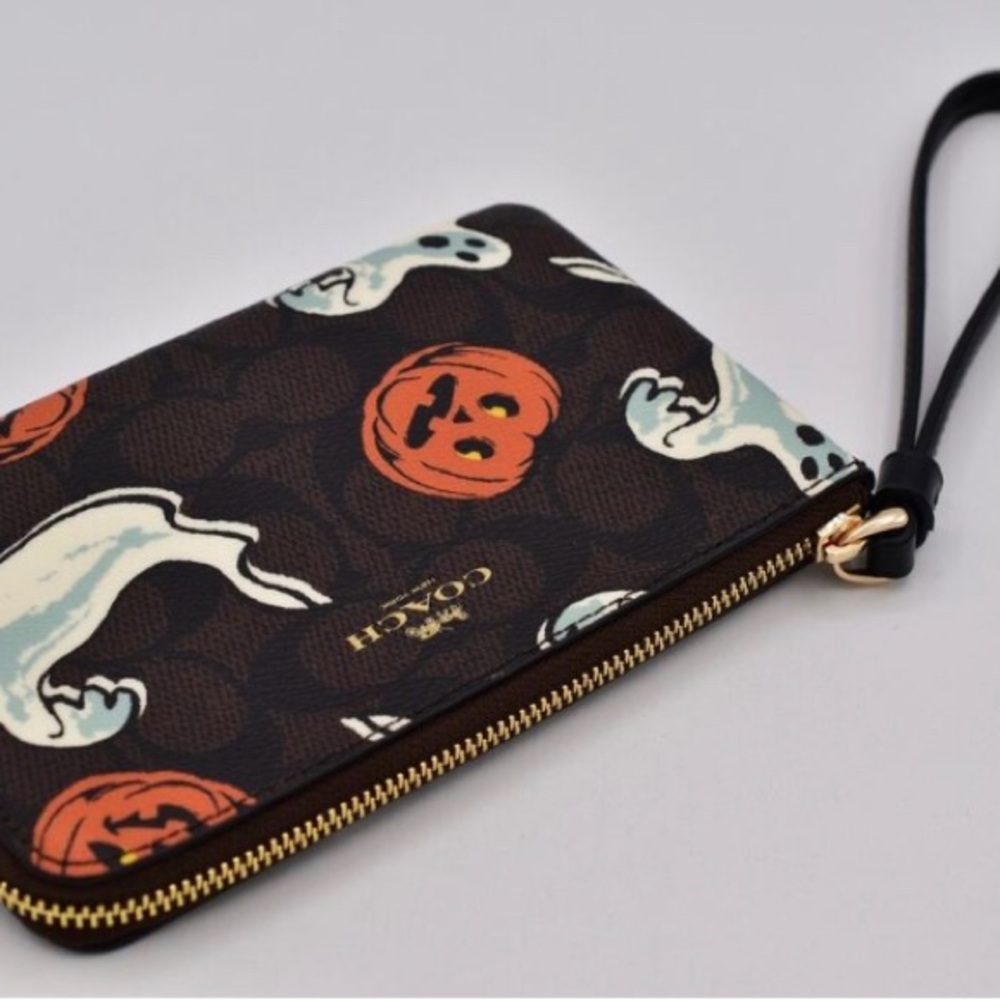 Coach Limited Edition Ghost and Pumpkin Wristlet - Picture 4 of 7